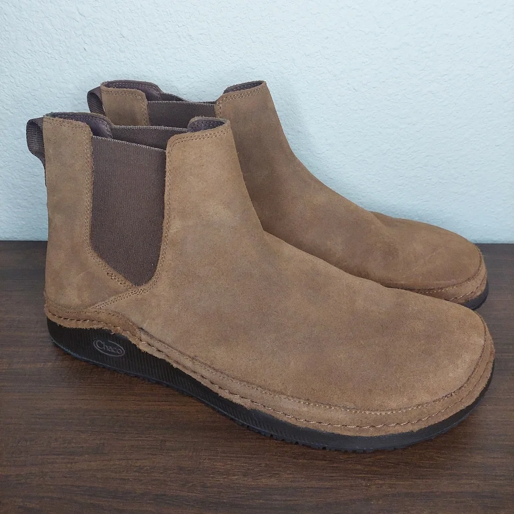 Chaco Paonia Men's Chelsea Suede Leather Boot‎ Wool Lining Size 12